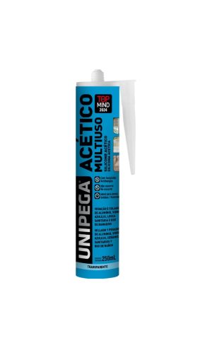 Silicone acético incolor unipega 250ml